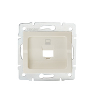 RJ45 Internet Steckdosenadapter Quadratisch Beige LOGI Kanlux
