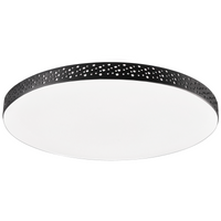 LED-Badezimmer Deckenleuchte 18W 1850lm 4000lm Neutral 120° Weiß Schwarz IP44 Moon Sanico Goldlux
