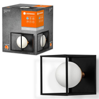 Dekorative Wandleuchte Wandmontage Aufputz G9 schwarz Dekor Ledvance