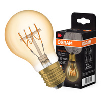 Dekorative Leuchtmittel E27 A60 4,8W = 35W 400lm 2200K Warm 320° Filament dimmbar OSRAM Vintage 1906