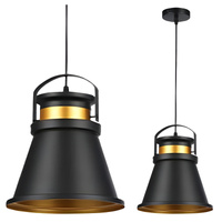 Masterled E27 Schwarz Gold Kupfer Tao Hängelampe