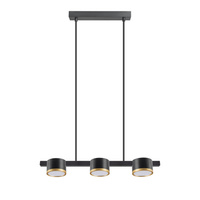 Hängelampe 3x GX53 Schwarz MIRELLA Sanico Goldlux