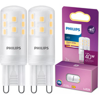 2x LED-Glühbirne G9 Capsule 3.7W = 40W 470lm 2700K Warm 320° Philips