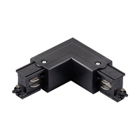Winkelverbinder L Links für 3-Phasen-Sammelschiene Schwarz Sanico Goldlux