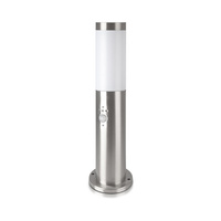 Gartenlampenmast E27 IP44 Mit Bewegungssensor 45CM E27 Satiniertes Nickel VT-838 V-TAC
