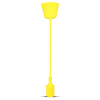 Hängeleuchte E27 Silikonschirm gelb VT-7228 V-TAC