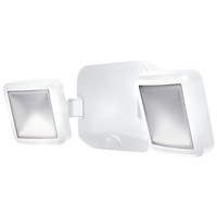 LED-Flutlicht 10W 480lm 4000K IP54 Weiß mit Bewegungsmelder LEDVANCE SPOTLIGHT Batteriebetrieb Twin