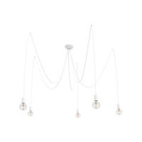 SPIDER Deckenleuchte 9744 Nowodvorski Weiß 5xE27 Pendelleuchte Spider 300 cm Modern