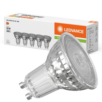 5x LED Reflektor GU10 PAR16 4.5W = 50W 350lm 2700K Warm 36° CRI90 Dimmbar Ledvance