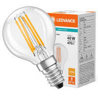 LED Lampen P45 E14 4W = 40W 470lm 2700K Warmweiß FILAMENT LEDVANCE