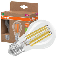 2x LED-Glühbirne A60 E27 7.2W = 100W 1521lm 4000K Neutral 320° Filament CLASSIC ENERGY EFFICIENCY Osram