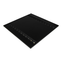 LED-Panel Deckenleuchte 27.5W 4000lm 4000K Neutral bündig montiert Schwarz 60x60cm Louver Ledvance