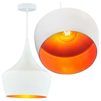 Kronleuchter Hänge-Deckenleuchte IL MIO MODERN P-306B E27 Weiß und Gold - GOLDLUX (Polux)