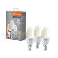 3x LED Lampe E14 B40 4,9 W 470 lm 2700 K Warm SMART+ WiFi Dimmbare Kerze LEDVANCE