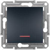 Einzelner einpoliger Lichtschalter mit Hintergrundbeleuchtung SCHNEIDER ASFORA-Schalter