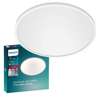 LED-Deckenleuchte SUPERSLIM 15W 4000K 30cm Dimmbar Weiß PHILIPS