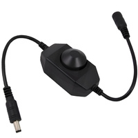 Dimmer für LED-Streifen Manueller Controller 6A 12 - 24V SCHWARZ