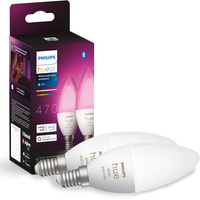 2PAK LED-Glühbirne Kerze E14 B39 5.3W CCT RGB PHILIPS HUE Weiß & FARBE Ambiente Bluetooth Zigbee