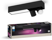 LED-Reflektor-Deckenleuchte 19.4W 1630lm IP20 Weiß und Farbe Ambiance RGB + TW Schwarz Smart SMART Zigbee Bluetooth Centris Philips HUE