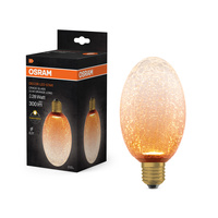 LED-Lampe E27 Oval Frost 3.5W 300lm 2700K Warm Dekorativ Orange Osram