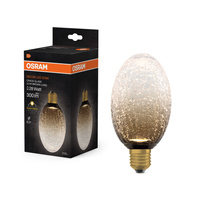 LED-Lampe E27 Oval Frost 3.5W 300lm 2700K Warm Dekorativ Braun Osram