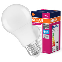 LED-Lampe A60 E27 8W = 60W 806lm 6500K Cold 150° VALUE CLASSIC Osram