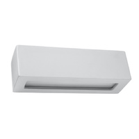 LED VEGA E27 Wandleuchte Rechteckig Keramik Grau SOLLUX