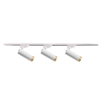 Stromschienen-Kit 1-Phasen-Schiene + 3x Reflektor GU10 Weiß FADO Sanico Goldlux