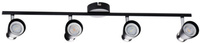 ENALI Deckenleuchte 4xGU10 schwarz 68cm Kanlux