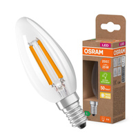 LED-Lampe B35 Kerze E14 1.2W = 25W 255lm 2700K Warm 330° 213lm/W CLASSIC ENERGY EFFICIENCY Osram