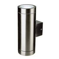 Gartenlampe Wandleuchte GU10 IP44 Oben/Unten Silber VT-7642 V-TAC