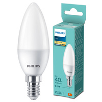 LED-Lampe E14 Kerze B35 4.9W = 40W 470lm 2700K Warm Essential Philips