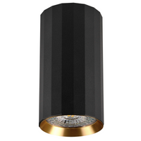 Spot GU10 Schwarz Gold NICEA Sanico Goldlux Anbauleuchte