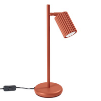 Schreibtisch Stehend Nacht Tischlampe GU10 Ocker Rot Carbon Deep Space SL.1643 Sollux