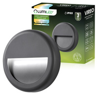 Außen Garten Treppe Wandleuchte CCT 3000-6500K LED 4W IP65 VIREO LUMILED