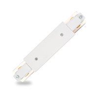 1F-SCHIENENVERBINDER GERADE MIT SPANNUNGSVERSORGUNG WEISS LEUCHTEND