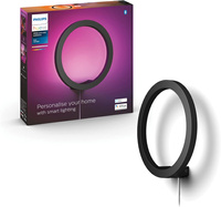 LED SANA Wandleuchte Schwarz 20W 24V CCT RGB PHILIPS HUE Bluetooth Zigbee