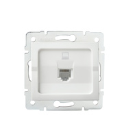 Einzelne Computersteckdose Weiß (RJ45Cat 5e Jack) LOGI KANLUX