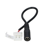 LED-Streifenanschluss DC 2,5/5,5-Rastsockel mit 8-mm-Kabel