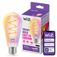 LED-Lampe E27 ST64 6,3W = 40W CCT + RGB FILAMENT SMART WiFi WiZ
