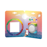 Wiederaufladbare tragbare LED-Leuchte 0.5W 40lm Dimmbar CCT RGBW OK Round Silver SMART+ Bluetooth Twist&amp;Shake Ledvance