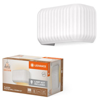 Dekorative Wandleuchte Wandmontage Aufputz E27 Weiß Dekor Ledvance