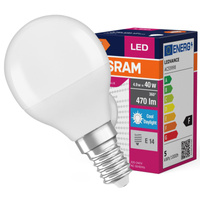 E14 P45 LED Lampe 5,7 W = 40 W, 470 lm, 6500 K kalt, 180 °, OSRAM Value
