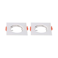 Deckenleuchte Unterputz GU10 quadratisch weiß 2 Stück VT-930 V-TAC