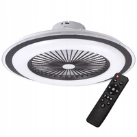 PLAFON LED RODOS FAN Deckenleuchte 72W 2700K-6500K schwarz + Fernbedienung