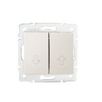 Schalter NO Schalter 10A Quadratisch Beige LOGI Kanlux