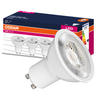 3x LED Leuchtmittel GU10 4,5W = 35W 350lm 4000K Neutral 120° OSRAM Value