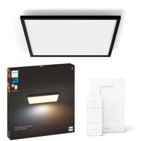 LED-Anbaupanel Aurelle Schwarz 39W CCT 60cm PHILIPS HUE Bluetooth + Dimmschalter