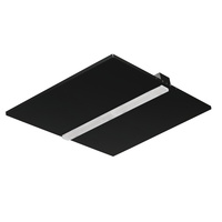 LED-Panel-Deckenleuchte 19W 60x60cm 2600lm 4000lm Neutral 90° bündig montiert Schwarz Kanlux