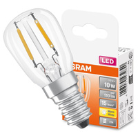 E14 T26 LED Lampe 2,2 W = 10 W, 110 lm, 2700 K, Wärme 320 °, OSRAM STAR-Filament
